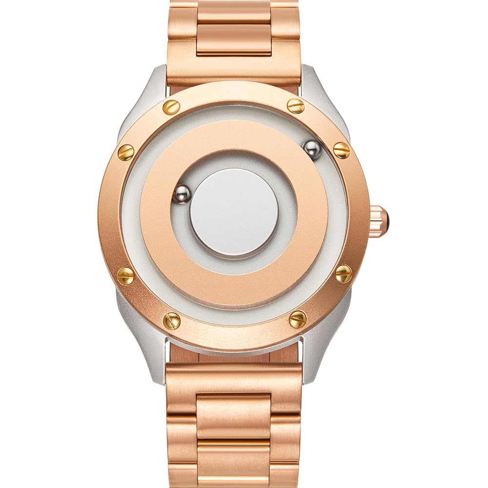 EUTOUR Couple Magnetic Wristwatch Unisex Multifunctional Sports Quartz Watch Metal Design for Men