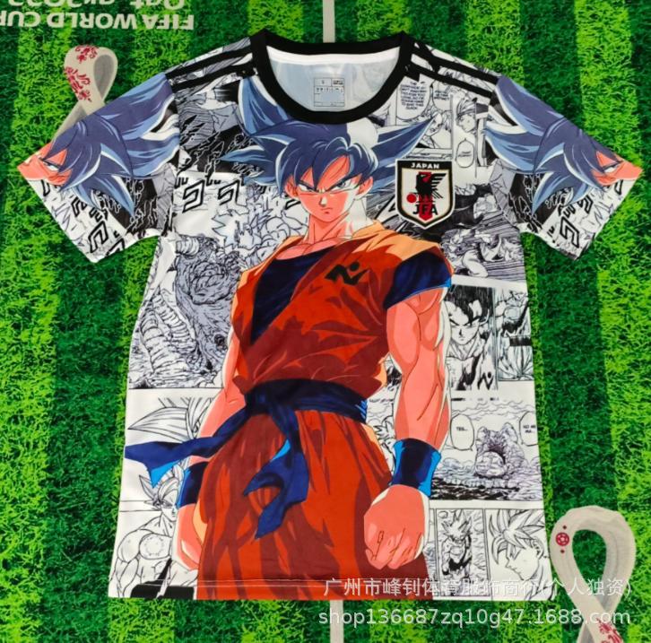 Maillot de football animé Coupe du Monde 2026, maillot thème dessin animé japonais, maillot de sport respirant pour l'entraînement