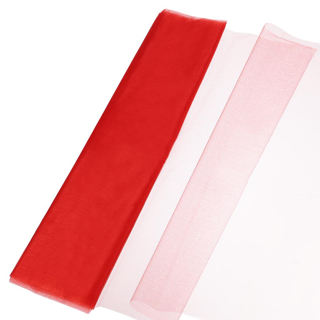 Tulle Sheer Bay Window Gauze Curtains Tulle Fabric Backdrop Curtains for Party Supplies Wedding Birthday 19" by 10.9 Yard