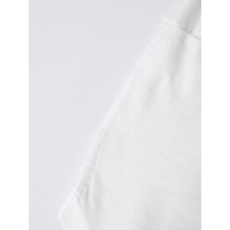 European Size Creative Front And Back Printed Round Neck T-Shirt,Trendy And Fashionable Short Sleeves for Summer, Casual Everyday Style Top