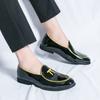 Herren Slipper Kleid Formell Schwarz Business Casual Schuhe Lila Grün Slipper Smoking Hochzeitsschuhe Übergröße
