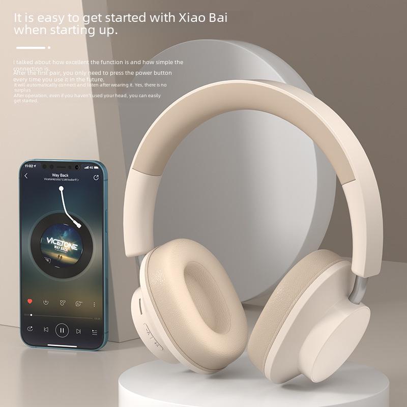 DR80 Wireless Bluetooth Headset: Silicone, Long Battery Life, Head-Mounted, Ideal for Gaming and Calls