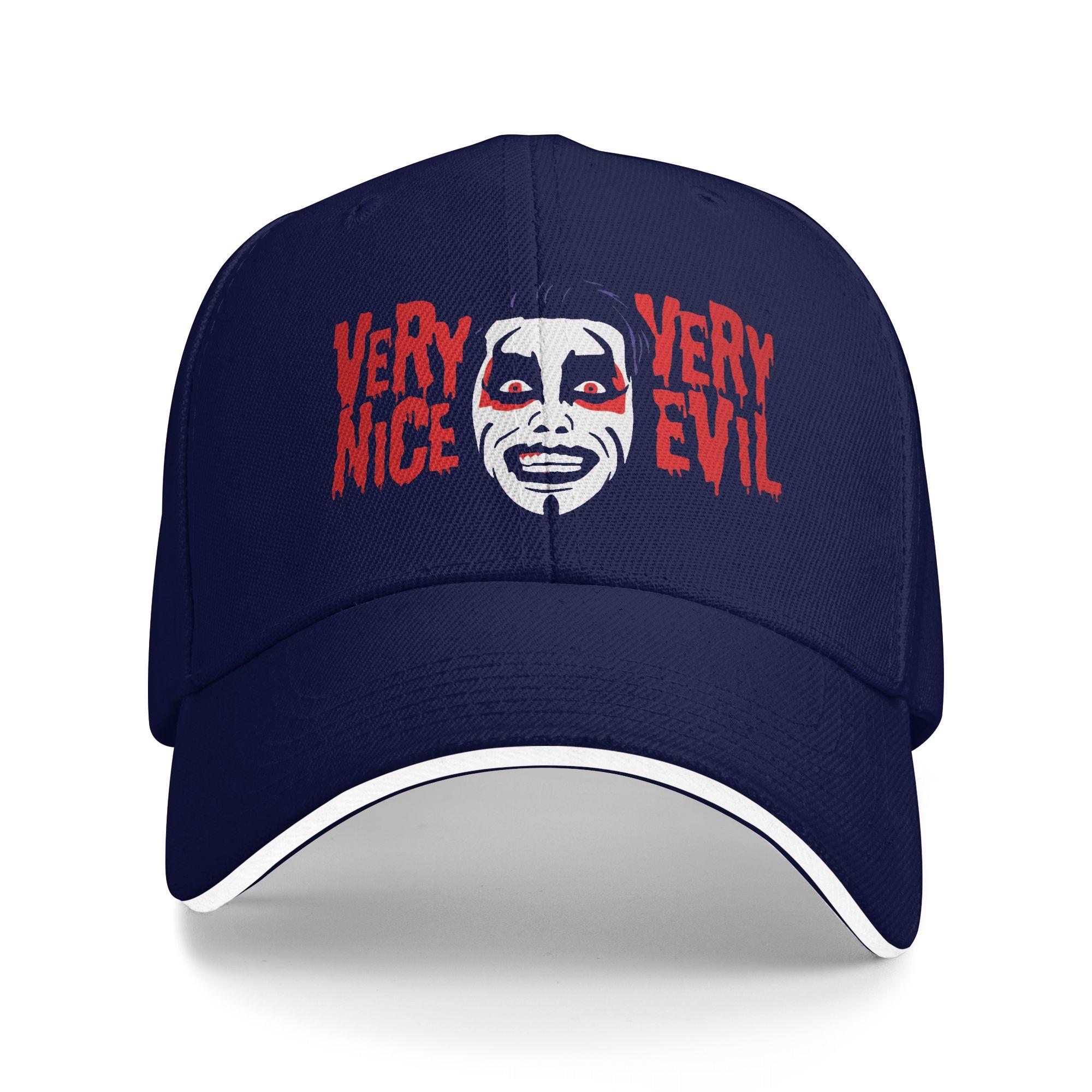

Danhausen Wrestler Wrestling Very Nice Very Evil Casual Baseball Cap Hip Hop Hats Sun Visor Female Male Fitted Baseball Caps One Size темно-синий