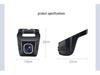 U-Shaped WiFi Dash Cam with Mobile Connectivity, HD Recording, 24-Hour Parking Monitor, Universal Fit