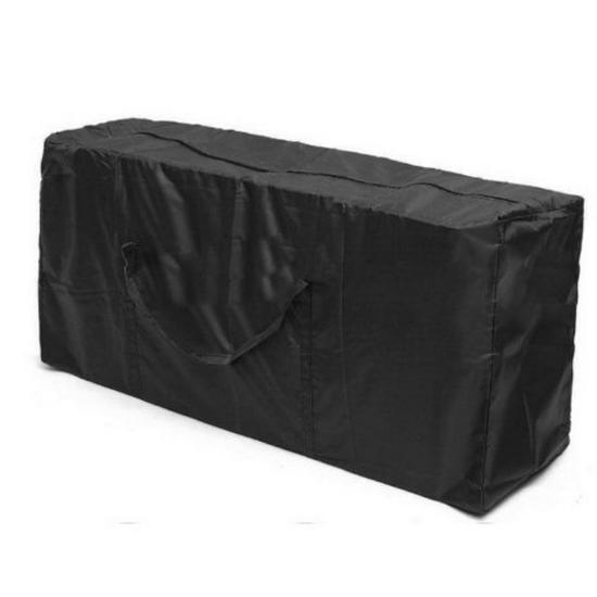 Black Outdoor Cushion Storage Bag - 210D Oxford Cloth