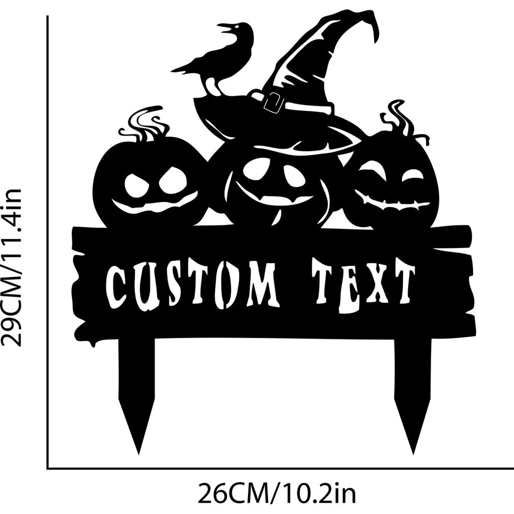 Metal Garden Art Stake, Custom Fall Yard Decor, Pumpkin Sign, Thanksgiving Outdoor Decoration, Seasonal Lawn Ornament