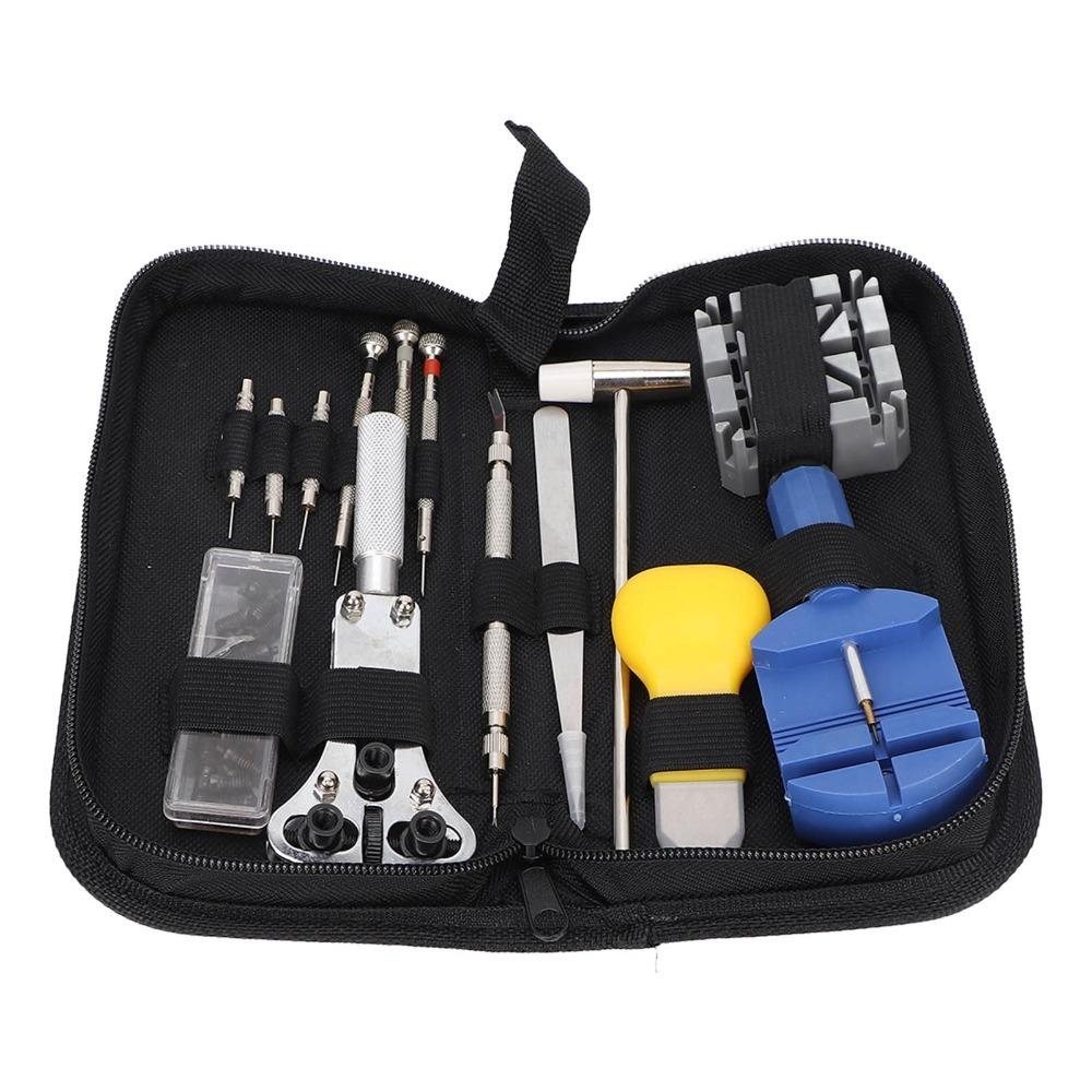 14Pcs Portable pack Maintenance Tool Complete set Clock Tool Disassembly Tool  Strap trimming 14Pcs
