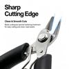 Jewelry Pliers Straight Long Nose Nippers Stainless Steel Toothless Sharp Mini Nose Pliers For Wire Bent Manual Diy Model Pliers