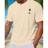 Mens Beach Vibe Graphic T Shirt Palm Tree Summer Tee