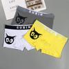 Intimo Boxer da Uomo Gatto Cartone Animato Pantaloncini Piatti Puro Cotone Taglia Grande Ultima Moda Quattro Stagioni
