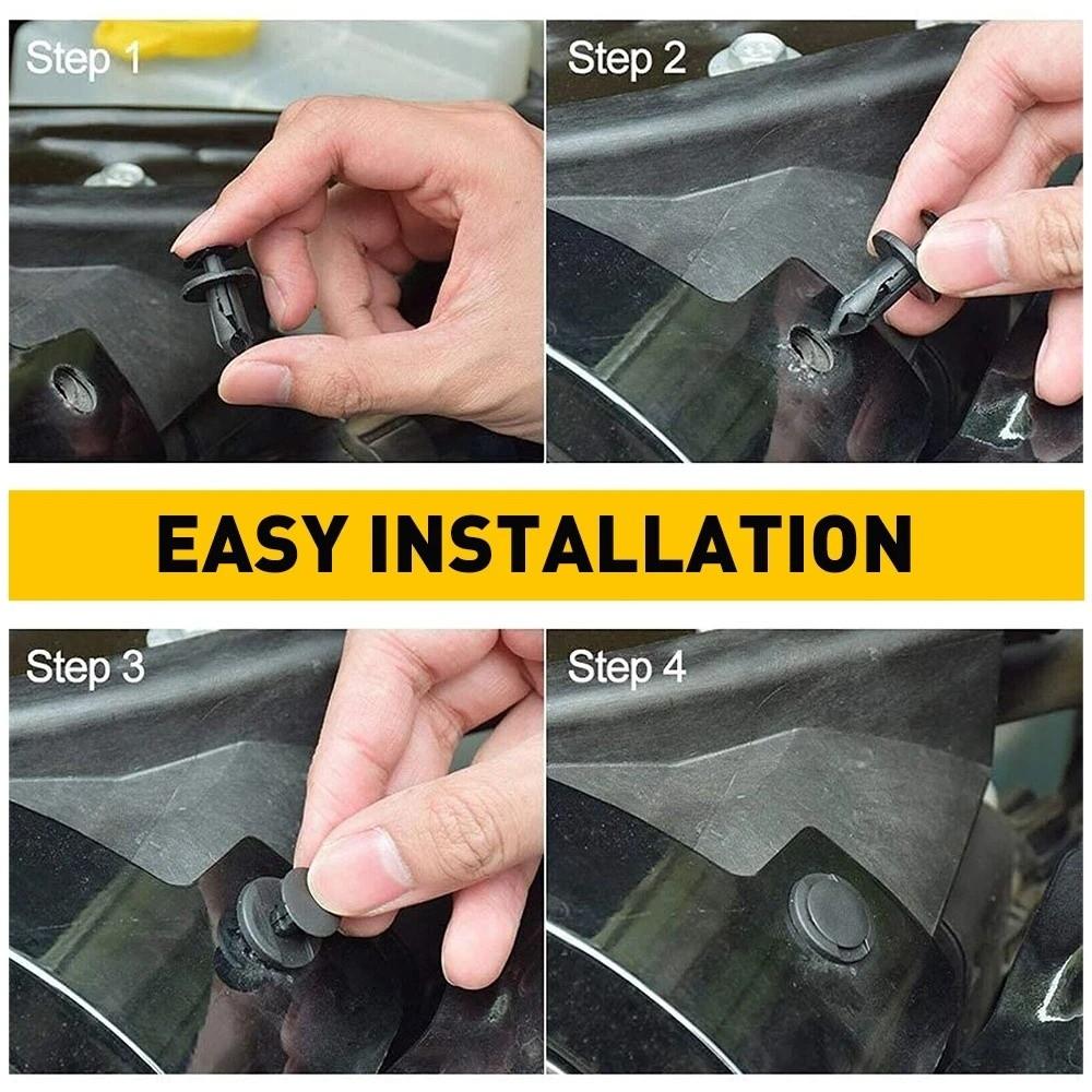 190pcs ABS Car Fastener Clip Kit Universal Car Repair Auto Body Push Retainer Pin Bumper Door Trim Panel Retainer Car Supplies