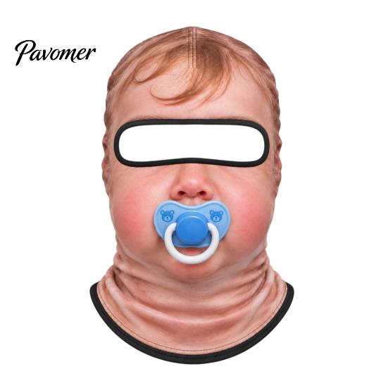 Realistic Face Balaclava Old Man Ski Mask, 3D Funny Balaclava, Novelty Winter Sports Headgear Cover with Neck Coverage for Skiing Snowboarding Outdoor