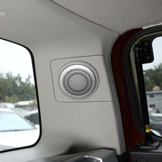 For Toyot-a FJ Cruiser 2007- Steel Car Trunk Pillar Speaker Cover Mesh Trim