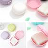 2 Pièces Boîte à Savon Portable Couleur Bonbon Maison Douche Voyage Randonnée Porte-Savon Récipient Porte-Savon Articles de Salle de Bain.