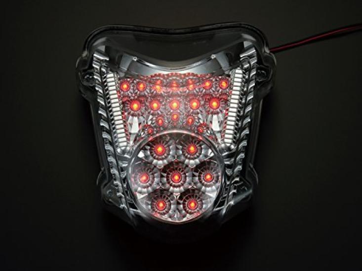 POSH FAITH Motorcycle Accessories LED Tail Lamp GSX1300R Hayabusa Smoke ('08-'12) 186190-92