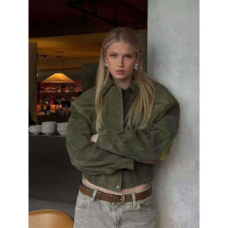 Times New Luxury American Retro Sweet Cool Style Fashionable Super Nice Fancy Short Work Clothes Motorcycle Jacket