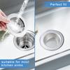 2 Pcs Sink Strainer for Most Kitchen Sink Drain Basket, Upgraded Double-Layer Safe Design Kitchen And Bathroom Sink Strainer