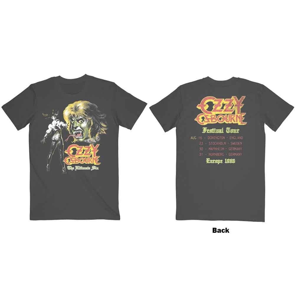 

Ozzy Osbourne The Ultimate Sin Tour 86 Charcoal Grey T shirt - NEW XL