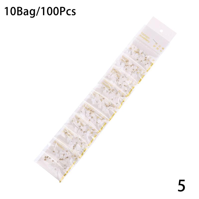 

10 Bag Clear Plastic Earrings For Sensitive Ears Plastic Post Earrings Earring Retainers For Sports Work Daily