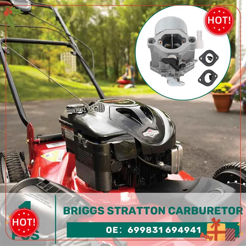 Durable-Carburetor Professional Overhead Cam Engine Carburetor For Briggs & Stratton 699831 694941 Lawn Mower Tractor Carb 49915 серебряный
