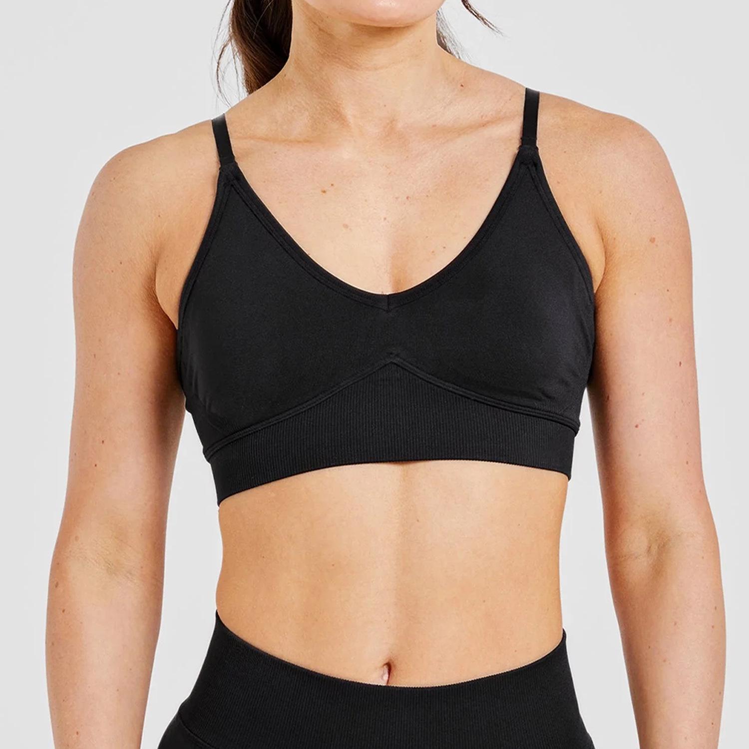 

Strappy Seamless Quick-Dry Yoga Sports Bra for Women Extra Large