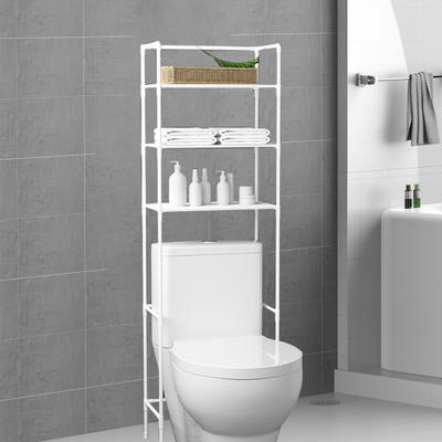 Bathroom Storage Rack Large-Capacity Strong Load-bearing Easy Installation Multi-Layered Freestanding Over-Toilet Storage