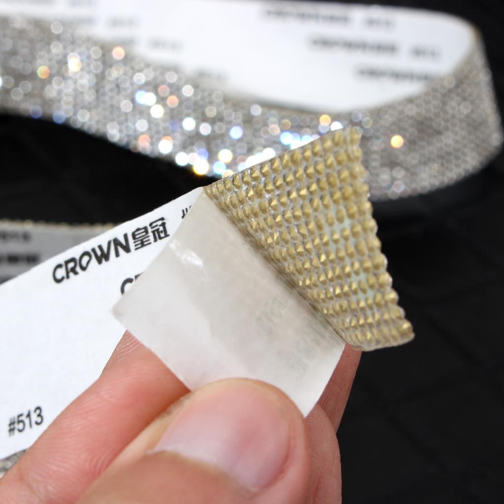 Car Phone Decoration Arts Crafts Rhinestones Crystal  Ribbon Width.5 Cm DIY Decoration Sticker For Party Decoration
