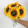 Fake Flowers Bouquet Silk Floral Arrangement High Quality Artificial Sunflowers  Wedding Decor