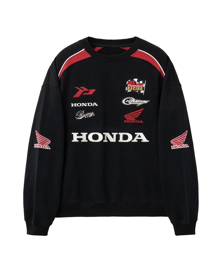 PHYPS MOTORCYCLE Wappen Graphic Motorcycle Sweatshirt Black