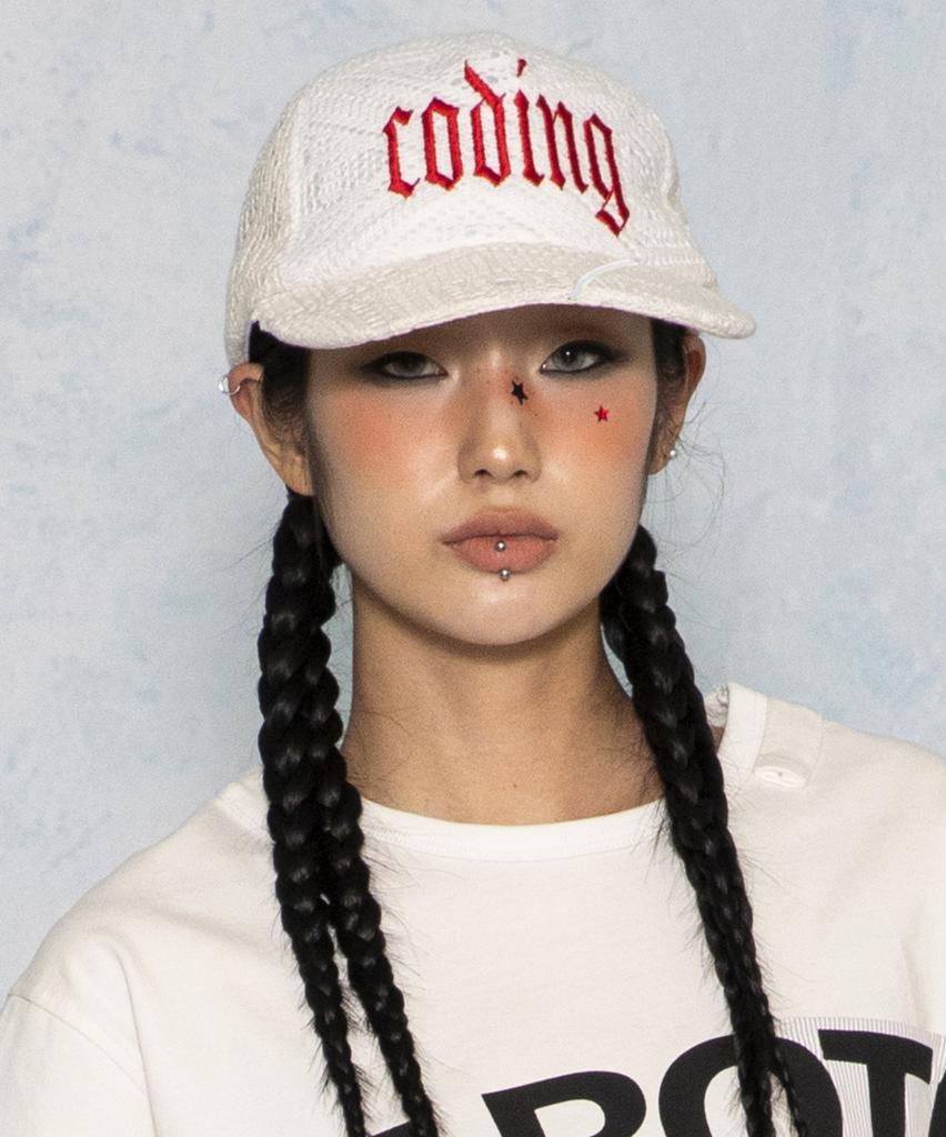 GLACK Gc087 Franken Coating Crochet Ball Cap (Ivory)