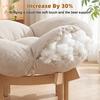 Pet Couch Sofa Elevated Wooden Cat Bed with Fluffy Removable Cushion, Petal Shaped Sofa, Raised Kitty Lounge Chair 40lbs Capacity, for Indoor