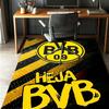 Borussia Dortmund Pattern Rug, Indoor/Outdoor Mat, for Picnic, Gameroom, Bedroom, Office, Living Room, Home Decor Carpet, Birthday Gift