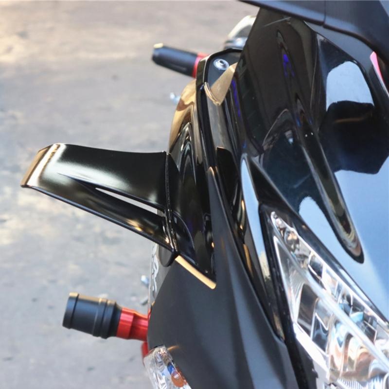 1 Pair Motorcycle Modified Winglets Spoiler Aerodynamic Wing Kit Motorcycle Accessory Side Fairing Winglets Wind Wing