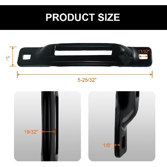 10pcs E-Track Single Slot Tie Downs E-Track Single Strap Tie Down Anchors Used as Tie Down Anchor Point for Trailers,Pickups,Vans,Trucks