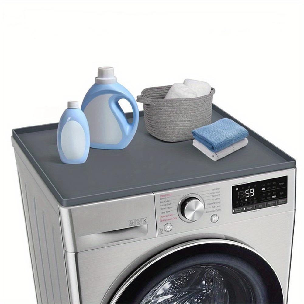 

1 шт. Силиконовая защитная накладка для стиральной машины и сушилки, роликовая водонепроницаемая пылезащитная накладка, устойчивая к царапинам чёрный