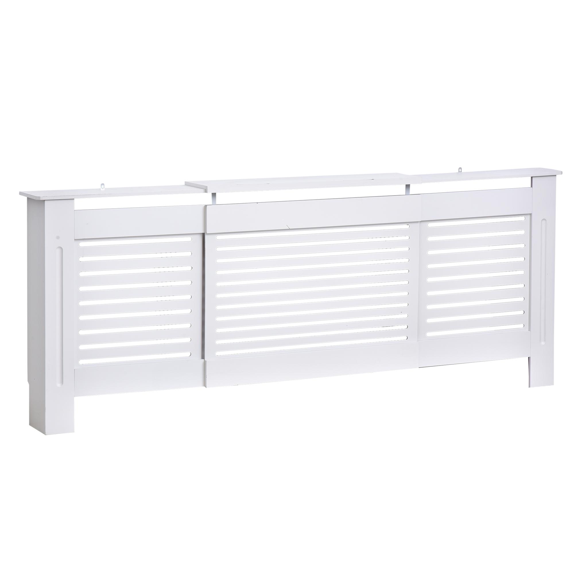 Extendable Radiator Cover, Modern MDF White