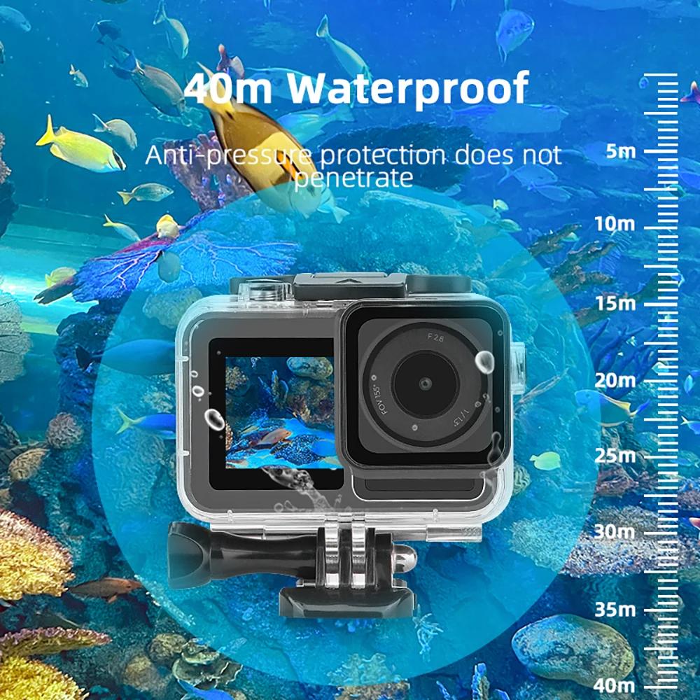 

BRDRC 40M Waterproof Case for DJI OSMO Action 5 Pro Protective Shell Sports Camera Swimming Diving Surfing Action 4 Accessory