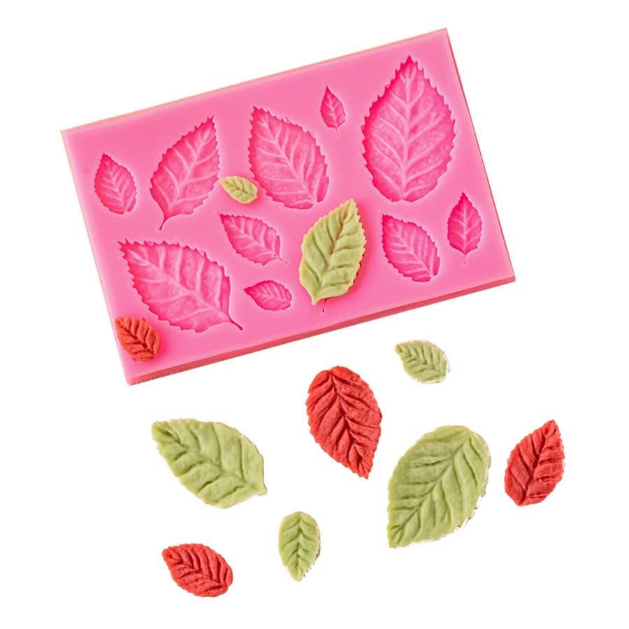 Maple Leaf Silicone Mold Set: Fondant, Cake, Candle & Plaster Decoration