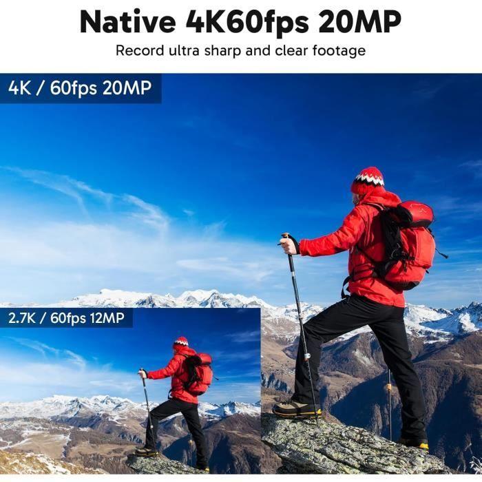 Caméra Sport - AKASO - V50 Elite - 4K 60fps - 20MP - Étanche jusqu'à 131 pieds