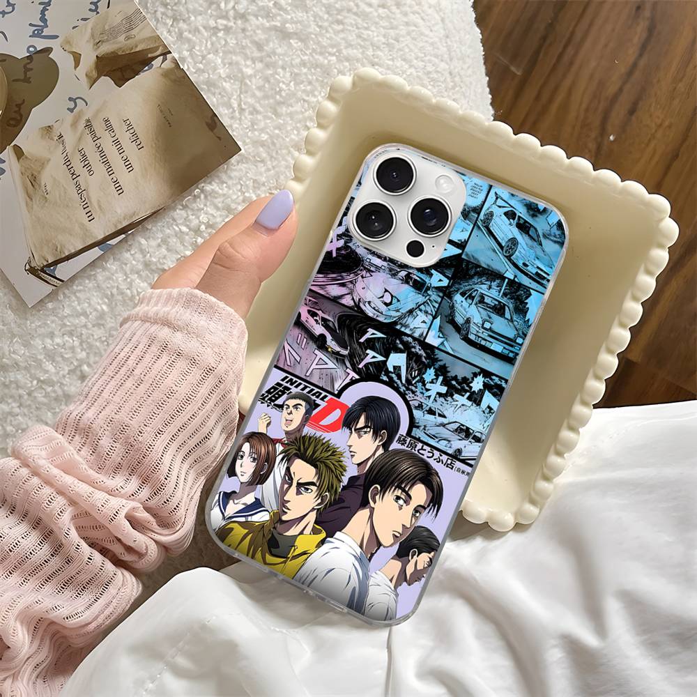 Anime Initial D AE86 Tail Light Phone Case Phone Case For IPhone 17 Pro Max Plus Fantasy Glitter Aurora Water Ripple Cover