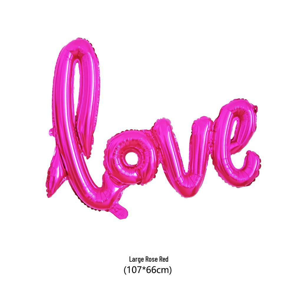 LOVE Letters Aluminum Foil Balloon for Wedding, Valentine's, and Proposal Decorations