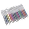 18 Colors Gel Ink Pen Set Retractable 1.0mm Tip Glitter Drawing Pen for Journal Coloring Calendar Decoration