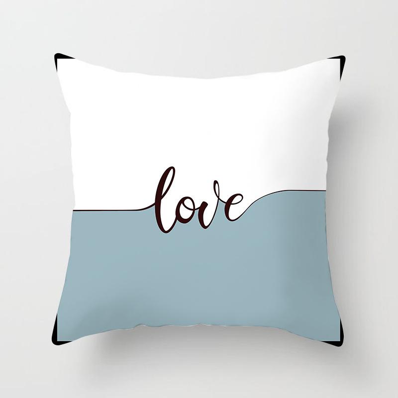 

Новая наволочка Haze Blue в скандинавском геометрическом стиле для дома, дивана, подушки, чехол для подушки, без наполнителя 45*45cm