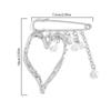 1 pièce Luxe discret Multi-fonctionnel Cadeaux Ensemble Alliage Gland Perlé Broche Gland Léger Boucle Fixe Exquise Élégance