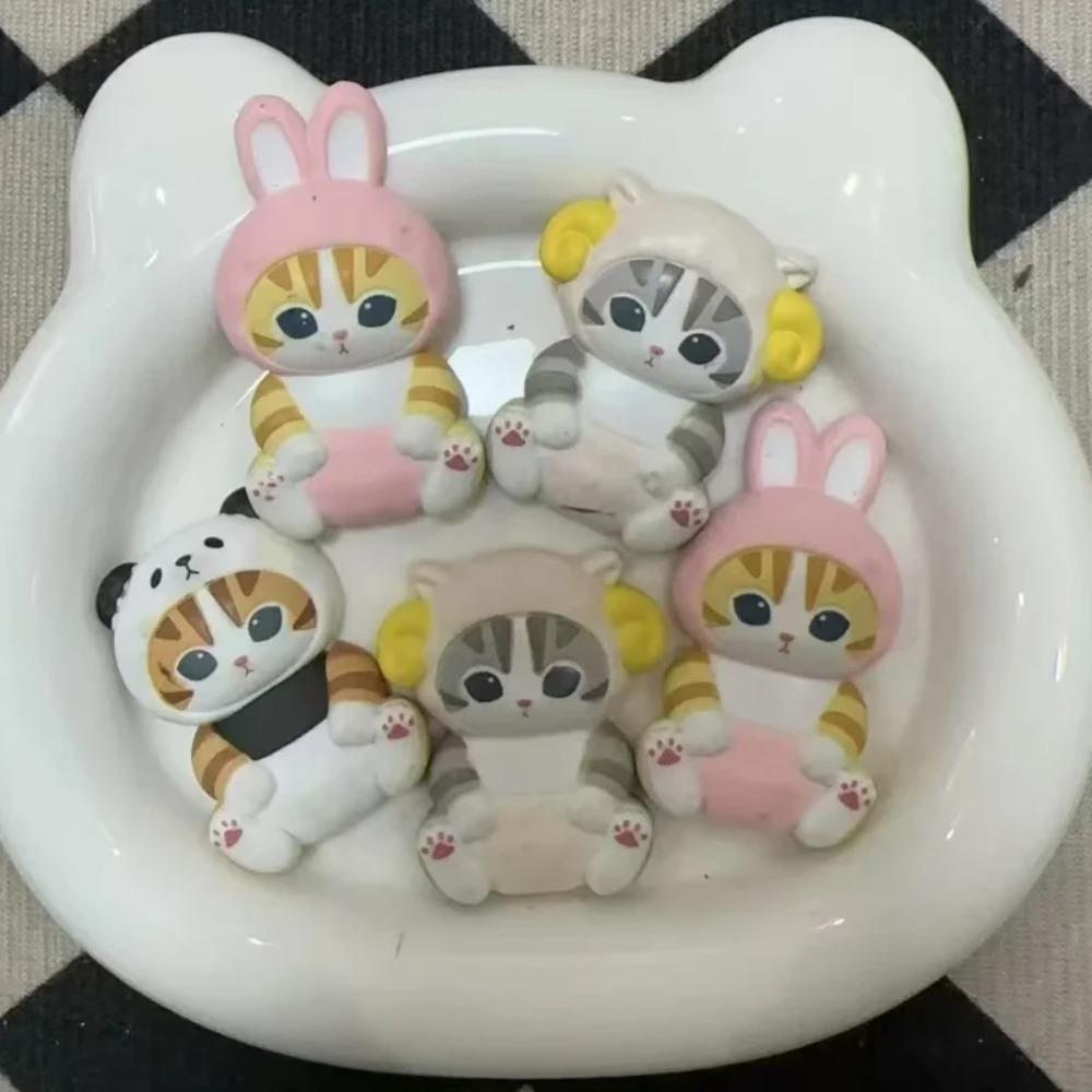 4cm Mofusand Action Figure Set Animal Headwear Doll Cute Pvc Model Blind Box Desktop Decoration Crafts Toys Birthday Gift