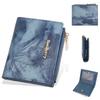 Fashion Short Wallet With Ink Wash Style And Antitheft Protection For Women