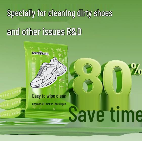 Shoe Decontamination Wipes: Portable, No-Wash, Yellowing Removal, Disposable Cleaning for Travel