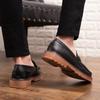 New Retro Thick Soled Fringe a Slip- Loafers British Style Small Leather Shoes Soft Sole Shallow Mouth Single Shoes