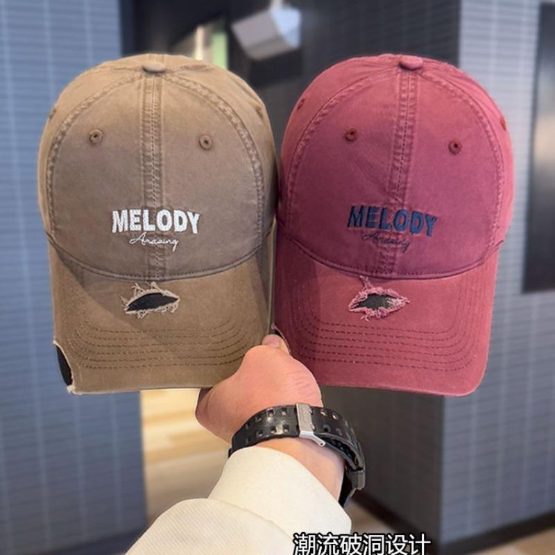 Spring and Autumn Embroidery Big Head Circumference Baseball Cap Women's Fashion Face Small Cap Men's Couple Hat