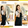 Shark Cat Plush Pillow Big Stuffed Animal Toy Fluffy Cute Plushie Doll Soft Hugging Sleeping Pet Throw Pillow Gift for Girl Boy